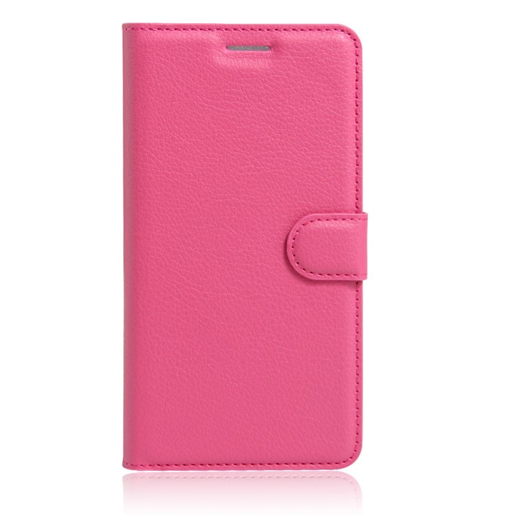 Litchi Texture Flip Leather Phone Case for Huawei Honor 5A / Y6 II - Rose-2