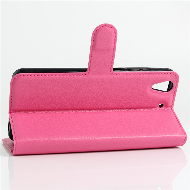 Litchi Texture Flip Leather Phone Case for Huawei Honor 5A / Y6 II - Rose-6