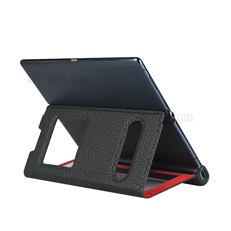 Litchi Texture View Window Genuine Leather Case for Huawei Mate Xs - Black-5