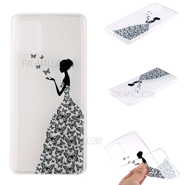 Pattern Printing TPU Phone Case High Transmittance Phone Shell for Huawei P Smart 2021 / Huawei Y7a - Girl-1