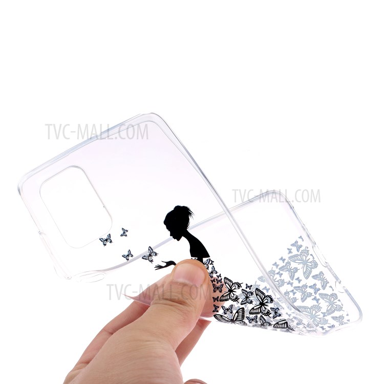 Pattern Printing TPU Phone Case High Transmittance Phone Shell for Huawei P Smart 2021 / Huawei Y7a - Girl-3