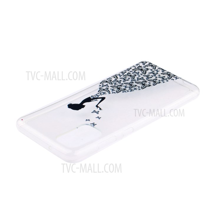 Pattern Printing TPU Phone Case High Transmittance Phone Shell for Huawei P Smart 2021 / Huawei Y7a - Girl-5