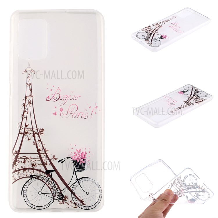 Pattern Printing TPU Phone Case High Transmittance Phone Shell for Huawei P Smart 2021 / Huawei Y7a - Bike-1