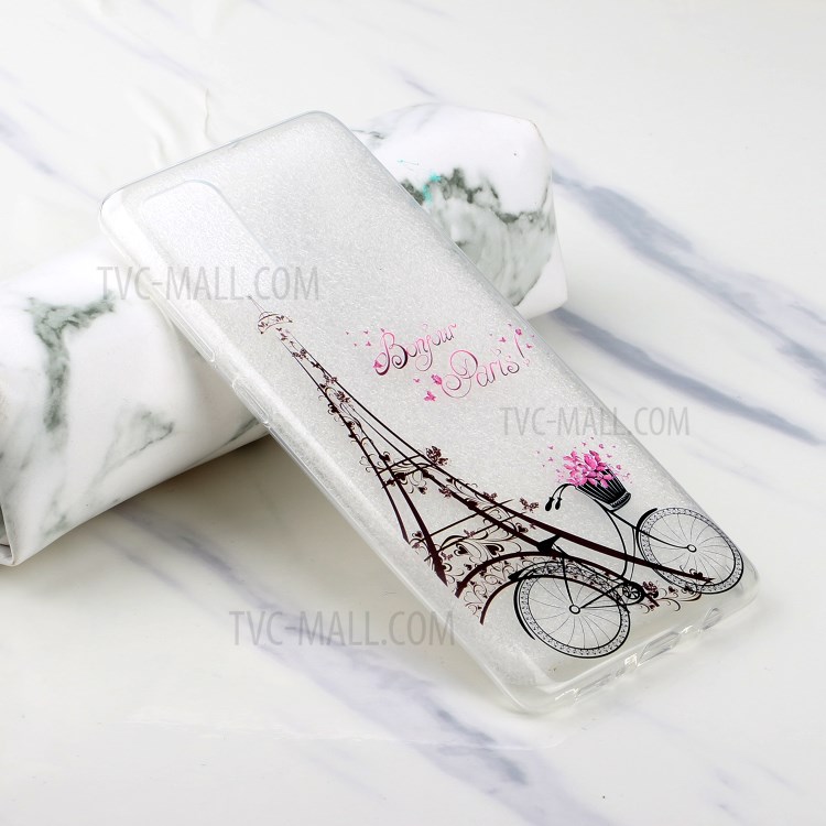 Pattern Printing TPU Phone Case High Transmittance Phone Shell for Huawei P Smart 2021 / Huawei Y7a - Bike-6