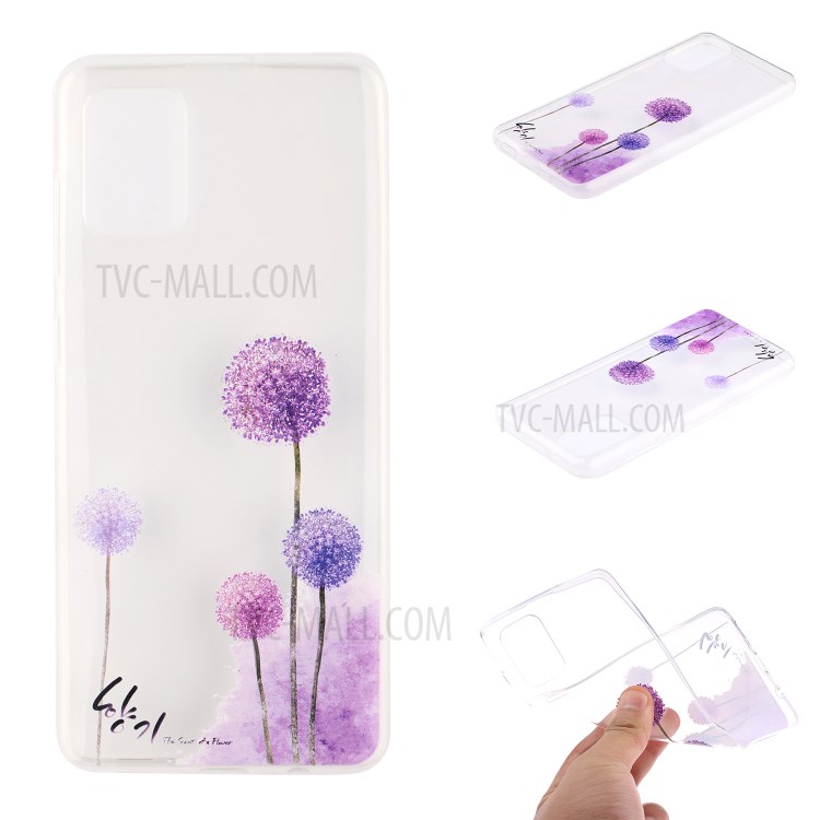 Pattern Printing TPU Phone Case High Transmittance Phone Shell for Huawei P Smart 2021 / Huawei Y7a - Dandelion-1