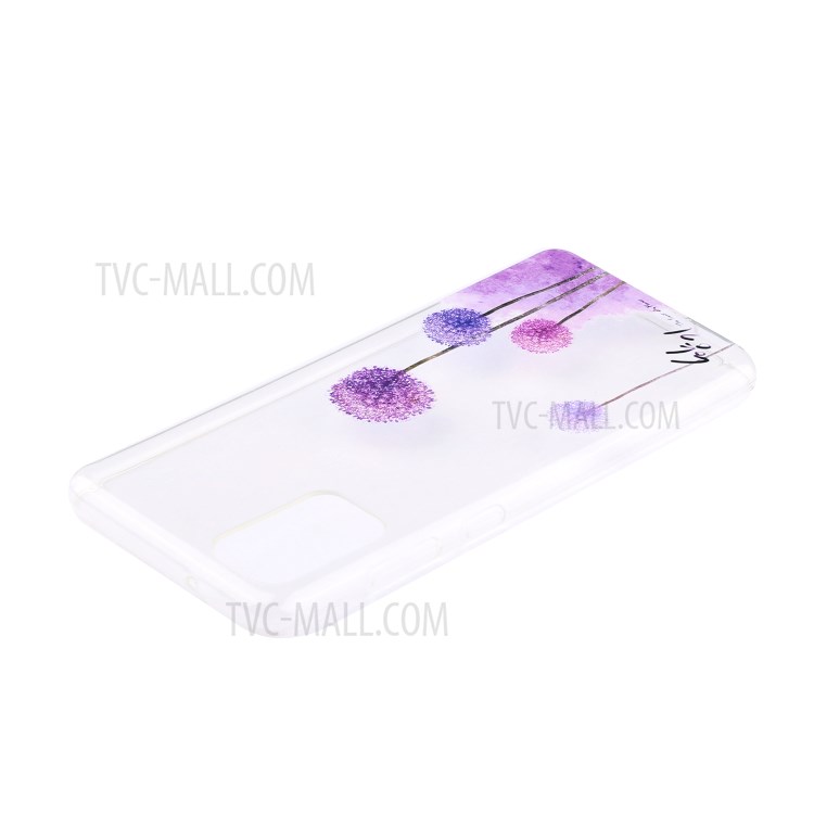 Pattern Printing TPU Phone Case High Transmittance Phone Shell for Huawei P Smart 2021 / Huawei Y7a - Dandelion-3