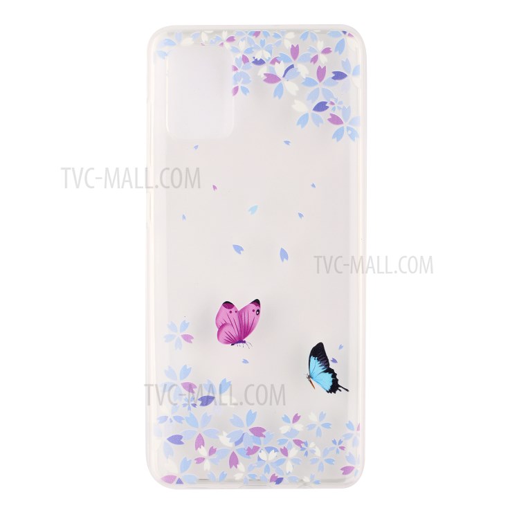 Pattern Printing TPU Phone Case High Transmittance Phone Shell for Huawei P Smart 2021 / Huawei Y7a - Butterfly-2
