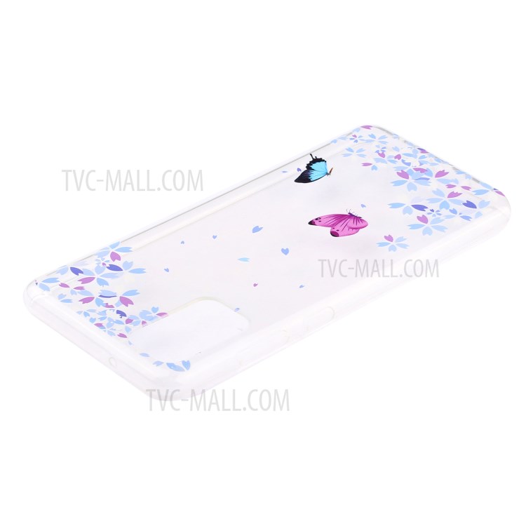 Pattern Printing TPU Phone Case High Transmittance Phone Shell for Huawei P Smart 2021 / Huawei Y7a - Butterfly-5