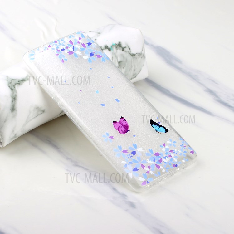 Pattern Printing TPU Phone Case High Transmittance Phone Shell for Huawei P Smart 2021 / Huawei Y7a - Butterfly-6