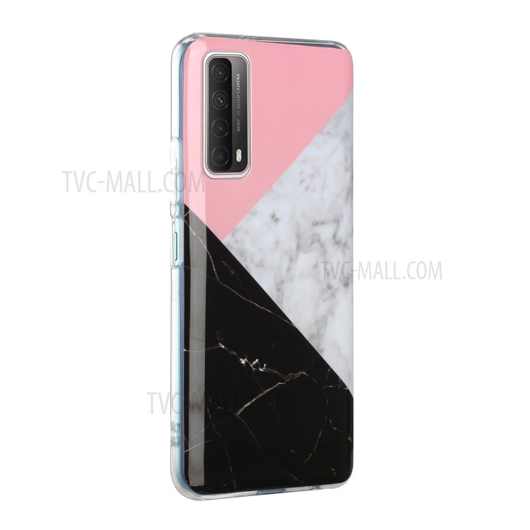 Marble Pattern Printing IMD TPU Phone Protective Case for Huawei P smart 2021/Y7a - Three Colors-3