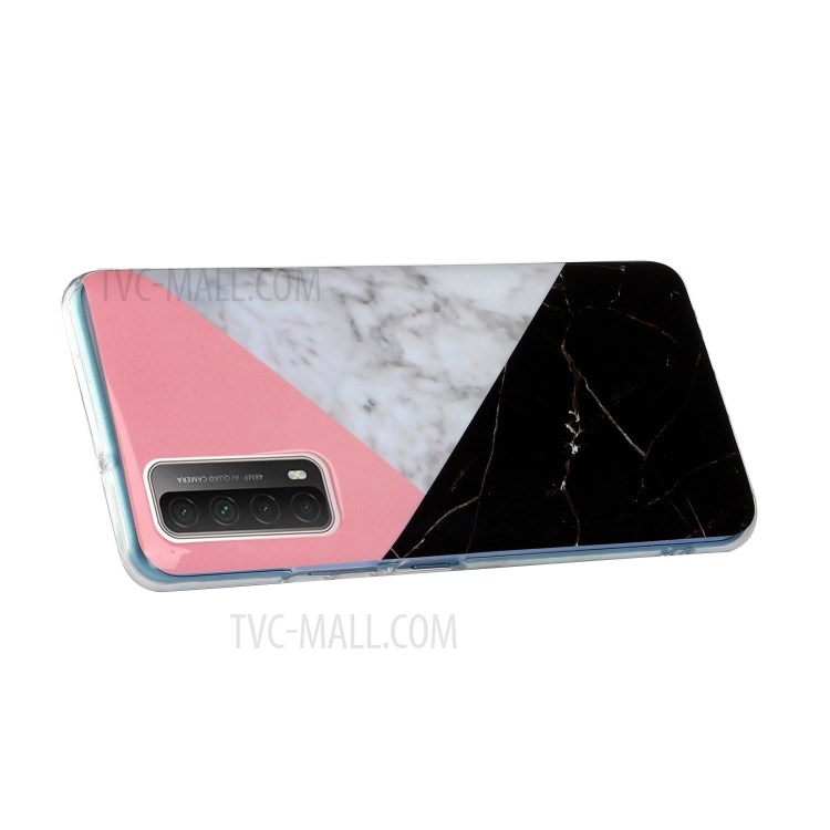 Marble Pattern Printing IMD TPU Phone Protective Case for Huawei P smart 2021/Y7a - Three Colors-4