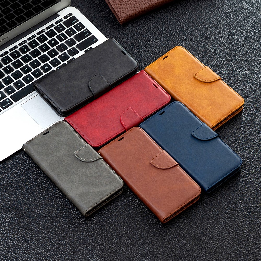 PU Leather Wallet Stylish Smartphone Case for Huawei P smart 2021 / Huawei Y7a - Black-10