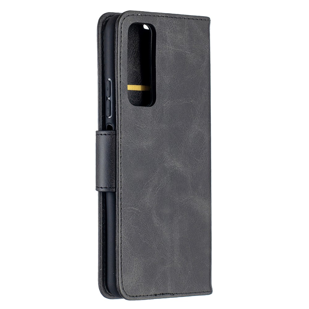 PU Leather Wallet Stylish Smartphone Case for Huawei P smart 2021 / Huawei Y7a - Black-3