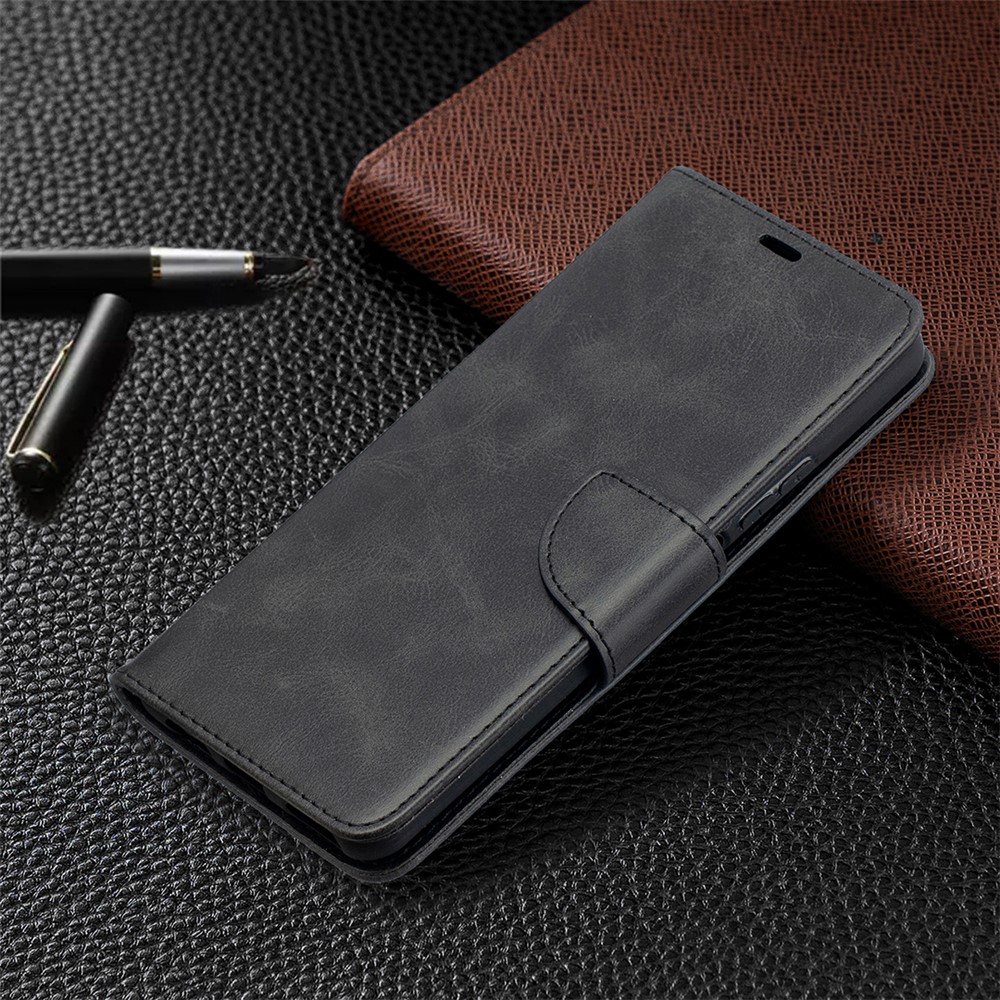 PU Leather Wallet Stylish Smartphone Case for Huawei P smart 2021 / Huawei Y7a - Black-7