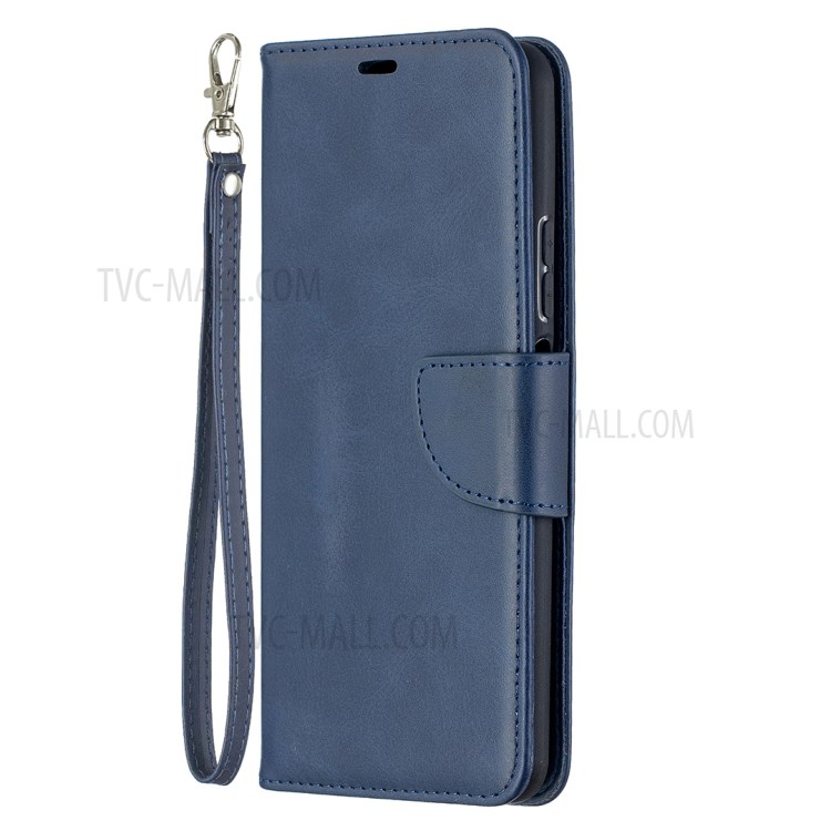 PU Leather Wallet Stylish Smartphone Case for Huawei P smart 2021 / Huawei Y7a - Blue-2