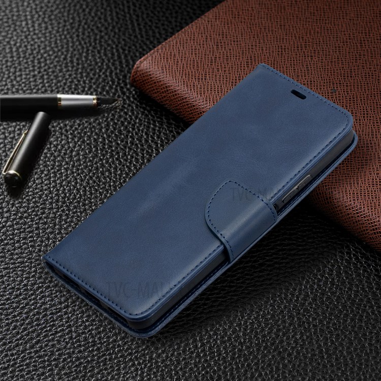 PU Leather Wallet Stylish Smartphone Case for Huawei P smart 2021 / Huawei Y7a - Blue-7
