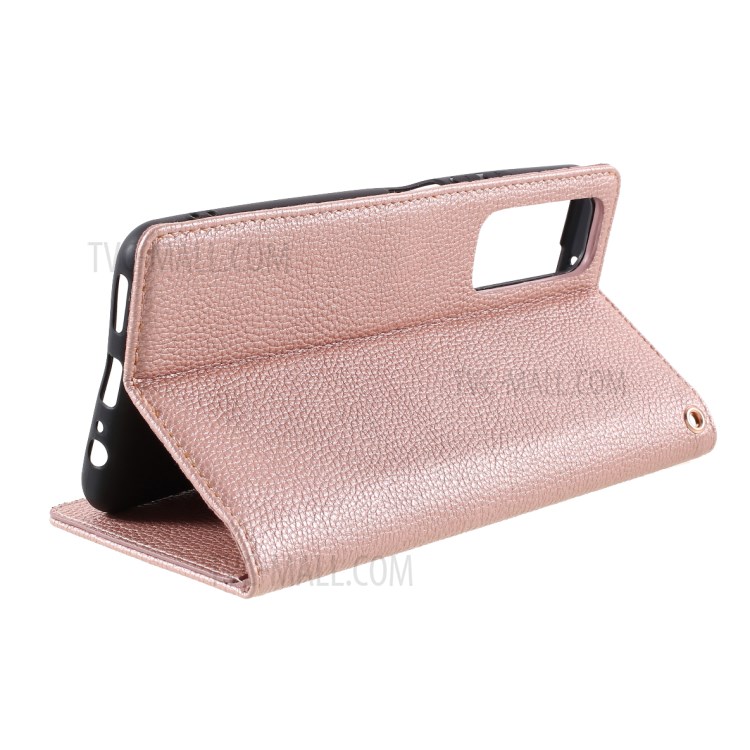 Hanman TPU + PU Кожаный Падкий Чехол С Кошельком И Подставкой Для Huawei P Smart 2021 - Розовый-10