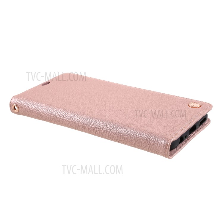 Hanman TPU + PU Кожаный Падкий Чехол С Кошельком И Подставкой Для Huawei P Smart 2021 - Розовый-4