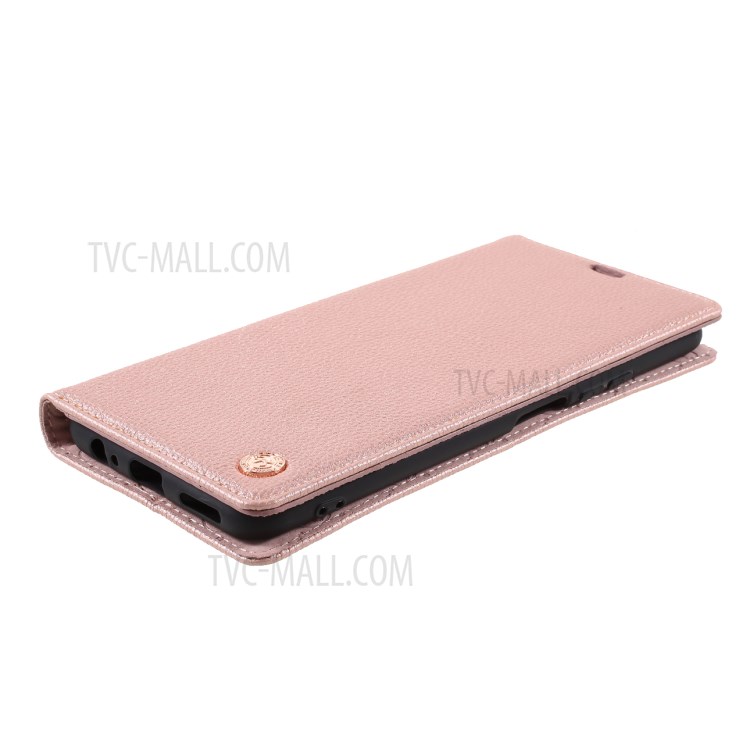 Hanman TPU + PU Кожаный Падкий Чехол С Кошельком И Подставкой Для Huawei P Smart 2021 - Розовый-5