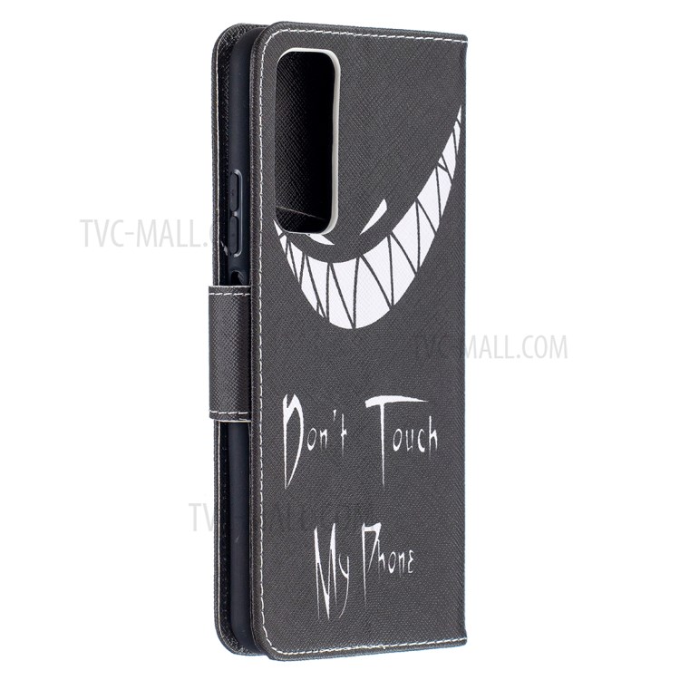 Pattern Printing Leather Stand Wallet Protective Shell for Huawei P smart 2021/Y7a - Grin-3