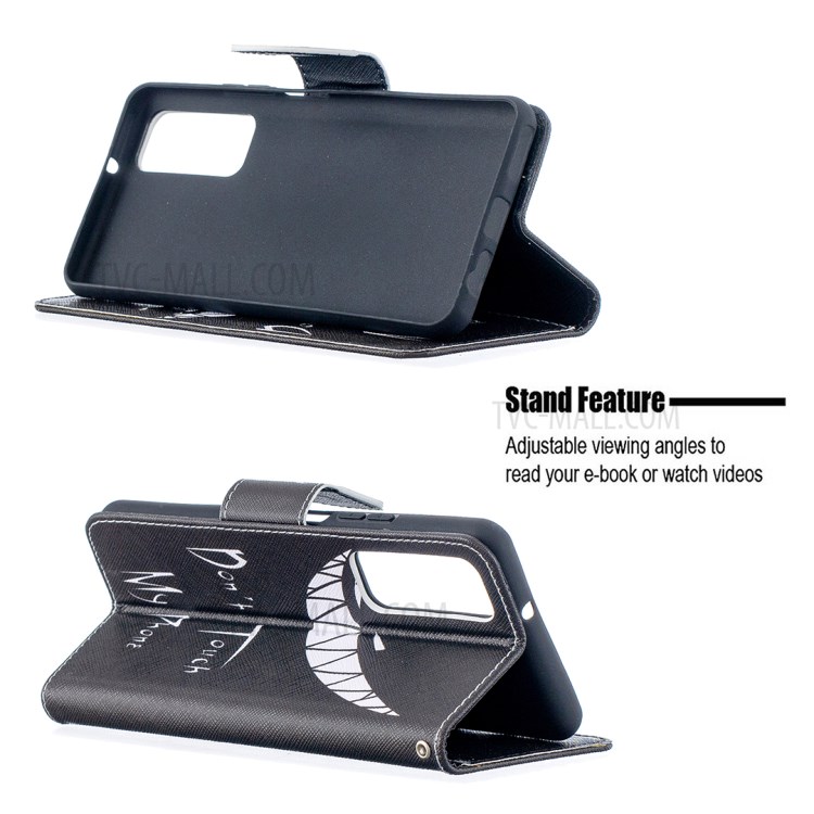 Pattern Printing Leather Stand Wallet Protective Shell for Huawei P smart 2021/Y7a - Grin-5