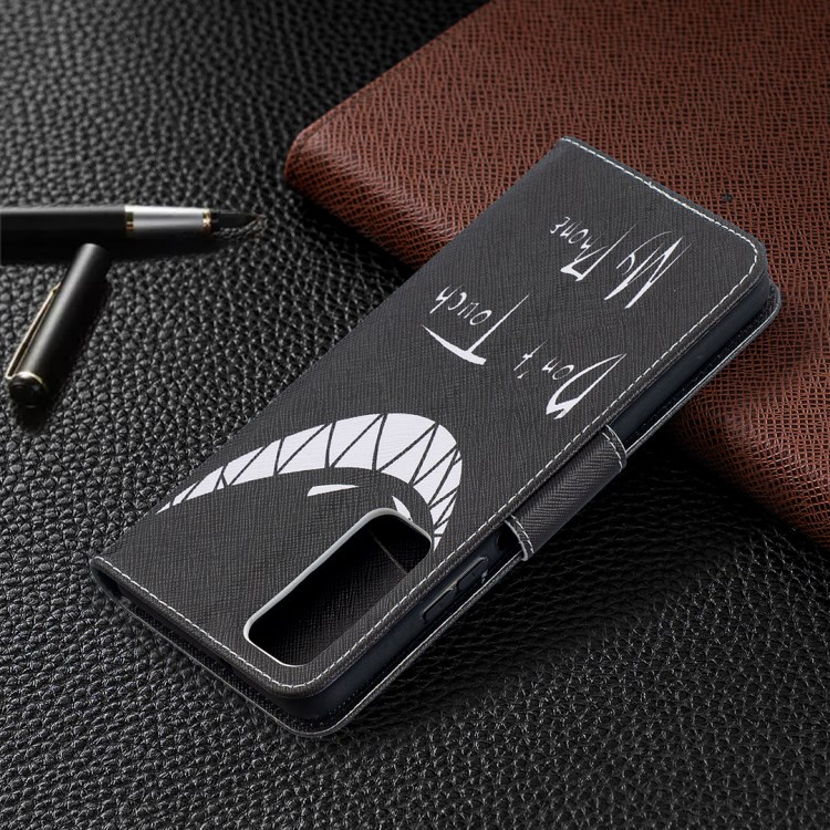 Pattern Printing Leather Stand Wallet Protective Shell for Huawei P smart 2021/Y7a - Grin-8