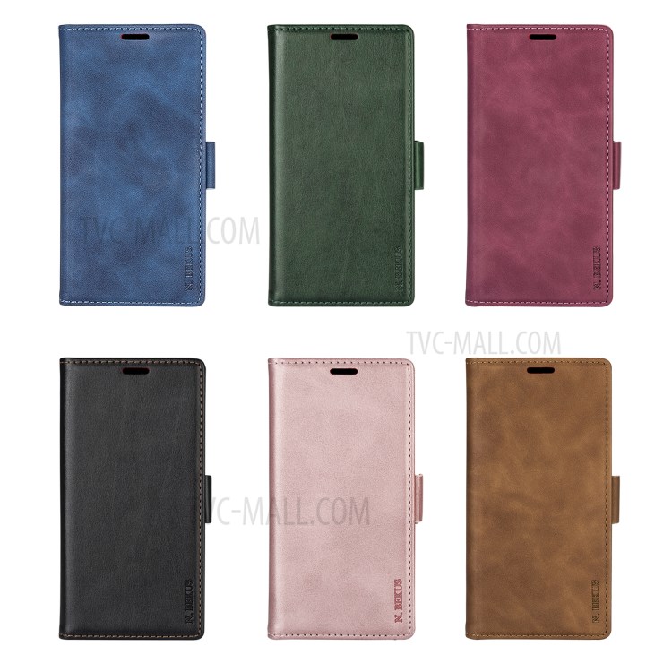 N.BEKUS for Huawei P smart 2021/Y7a PU Leather Wallet Phone Stand Case - Black-10