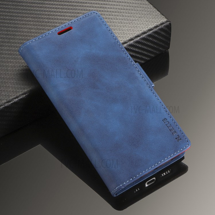 N.BEKUS for Huawei P smart 2021/Y7a PU Leather Wallet Phone Stand Case - Blue-9