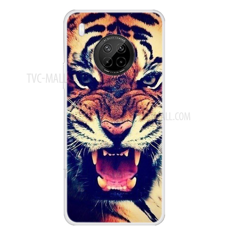 Pattern Printing TPU Phone Protective Cover Case for Huawei Y9a - Tiger-1