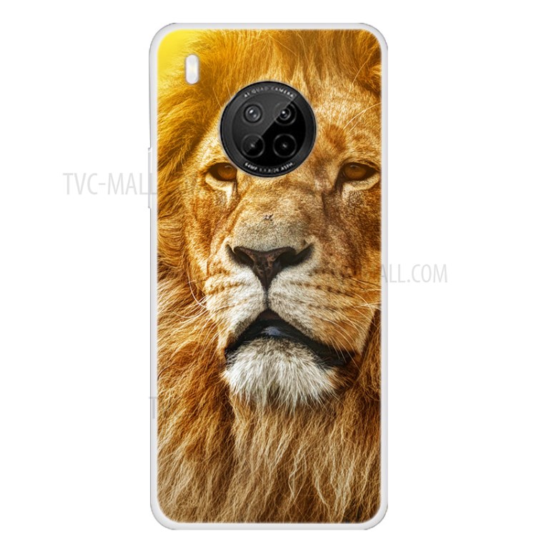 Pattern Printing TPU Phone Protective Cover Case for Huawei Y9a - Lion-1