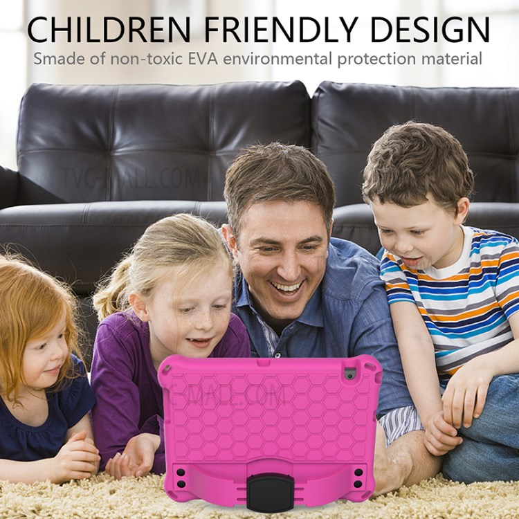 EVA Protector Case for Huawei MediaPad T3 10 Honeycomb Texture Tablet Case - Rose/Black-4