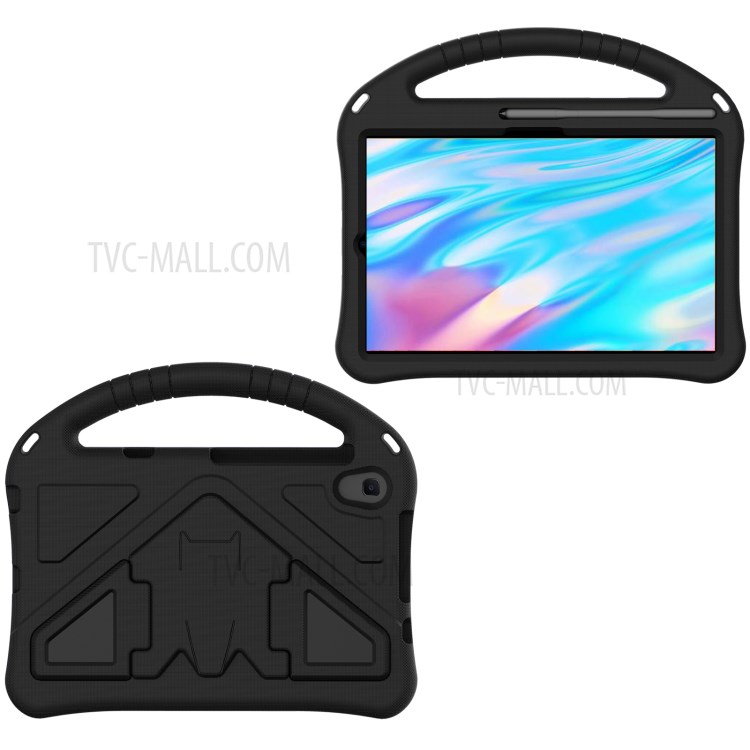 Anti-shock Handle EVA Tablet Case Shell with Pen Slot for Huawei MatePad T8 - Black-1