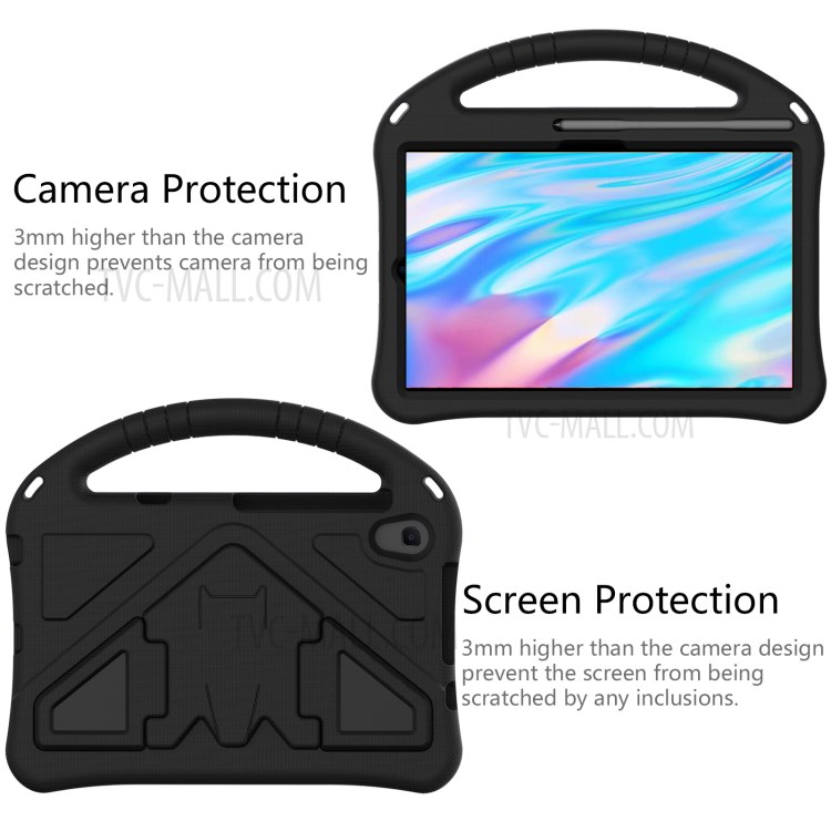Anti-shock Handle EVA Tablet Case Shell with Pen Slot for Huawei MatePad T8 - Black-3