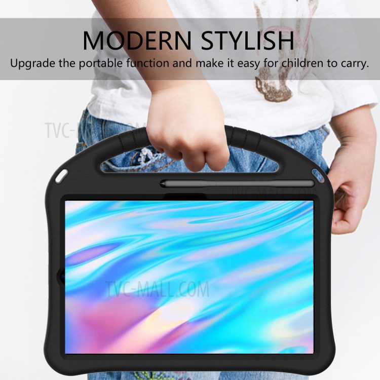 Anti-shock Handle EVA Tablet Case Shell with Pen Slot for Huawei MatePad T8 - Black-4