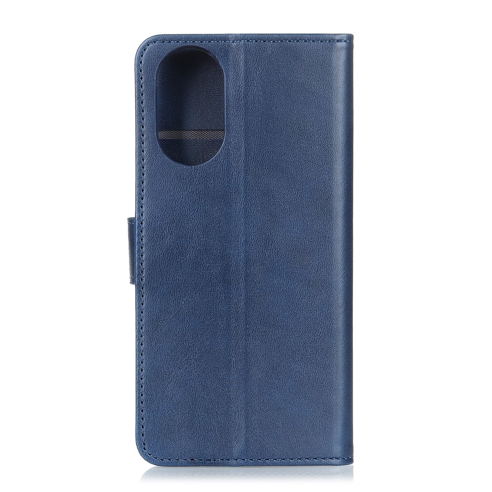 PU Leather Protection Stand Shell for Huawei nova 8 Pro 5G Phone Wallet Case - Blue-10