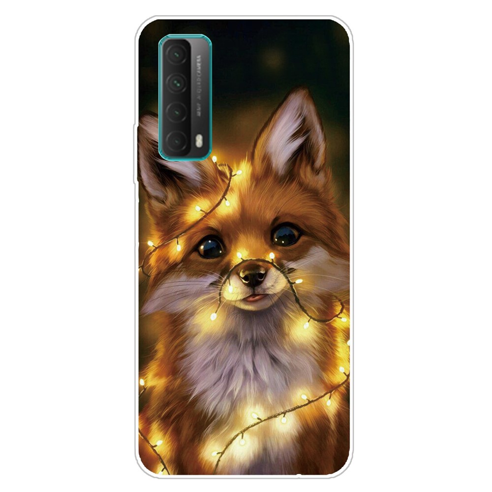 For Huawei P smart 2021 / Huawei Y7a Pattern Printing Flexible High Quality TPU Phone Case - Dog-1