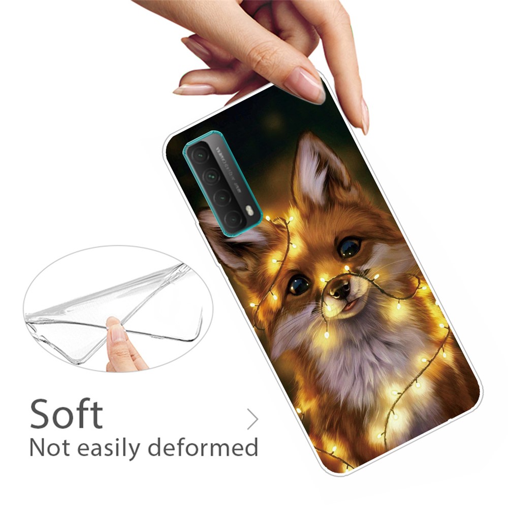 For Huawei P smart 2021 / Huawei Y7a Pattern Printing Flexible High Quality TPU Phone Case - Dog-2