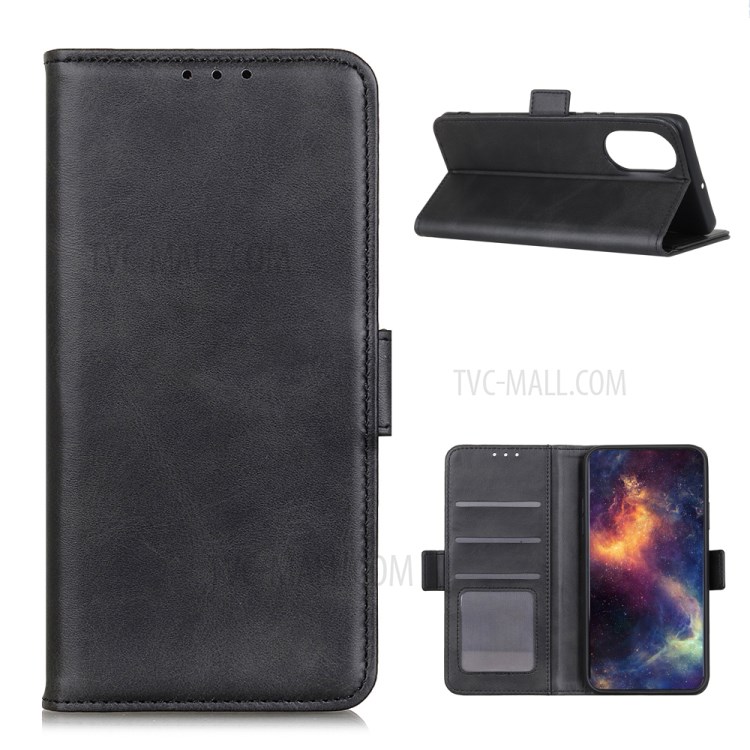 For Huawei nova 8 5G Magnetic Double Clasp Leather Wallet Case - Black-1