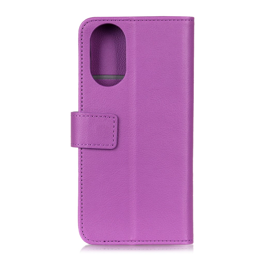 PU Leather Wallet Stand Protective Phone Cover for Huawei Nova 8 5G - Purple-2