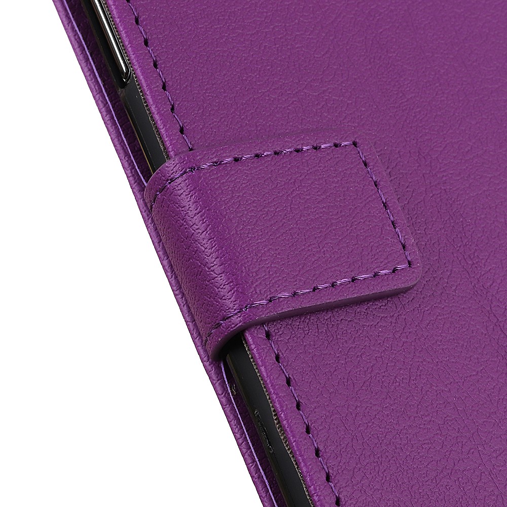 PU Leather Wallet Stand Protective Phone Cover for Huawei Nova 8 5G - Purple-4