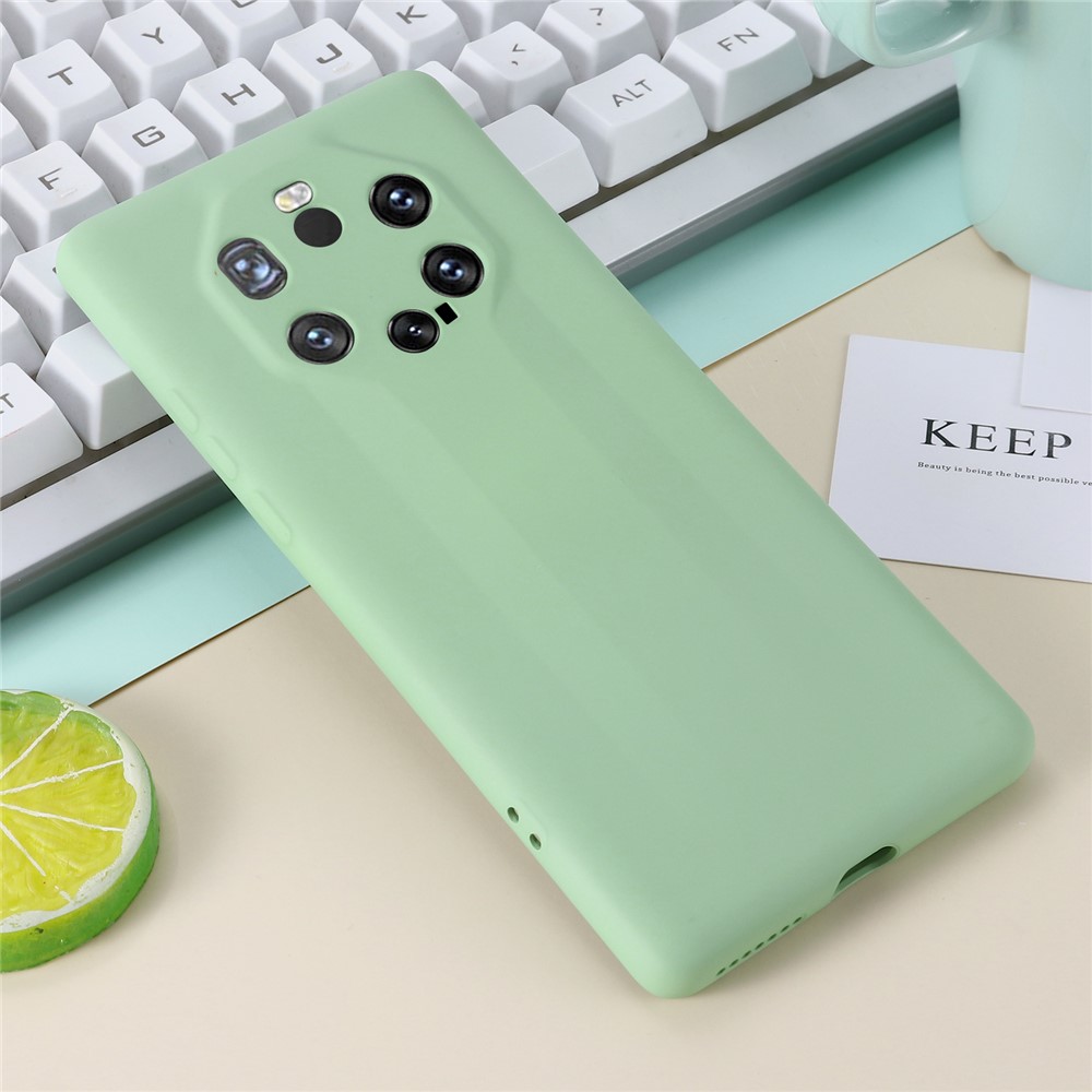 Custodia in Silicone Liquido Morbido Resistente Agli Shock Per Huawei Mate 40 rs Design Porsche - Verde