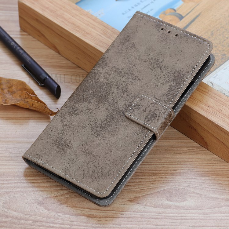Vintage Texture Style Wallet TPU + PU Leather Stand Case for Huawei Nova 8 Pro 5G - Khaki-12