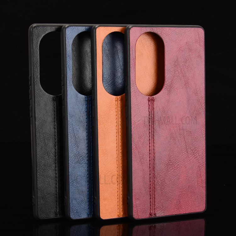 PU Leather Coated PC + TPU Hybrid Case for Huawei Nova 8 Pro 5G - Black-10