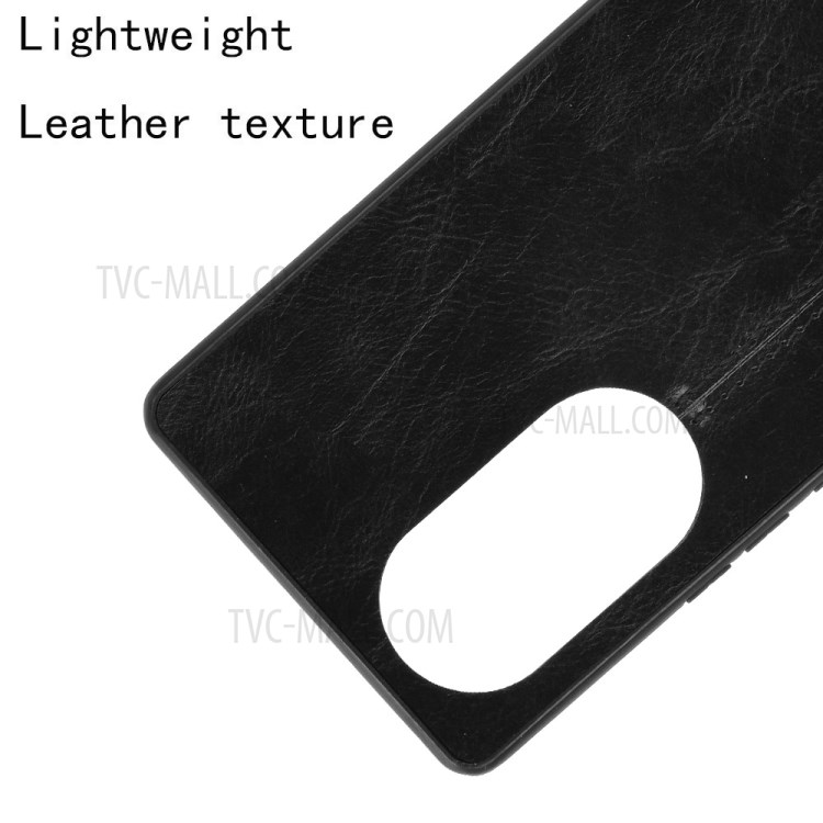 PU Leather Coated PC + TPU Hybrid Case for Huawei Nova 8 Pro 5G - Black-4