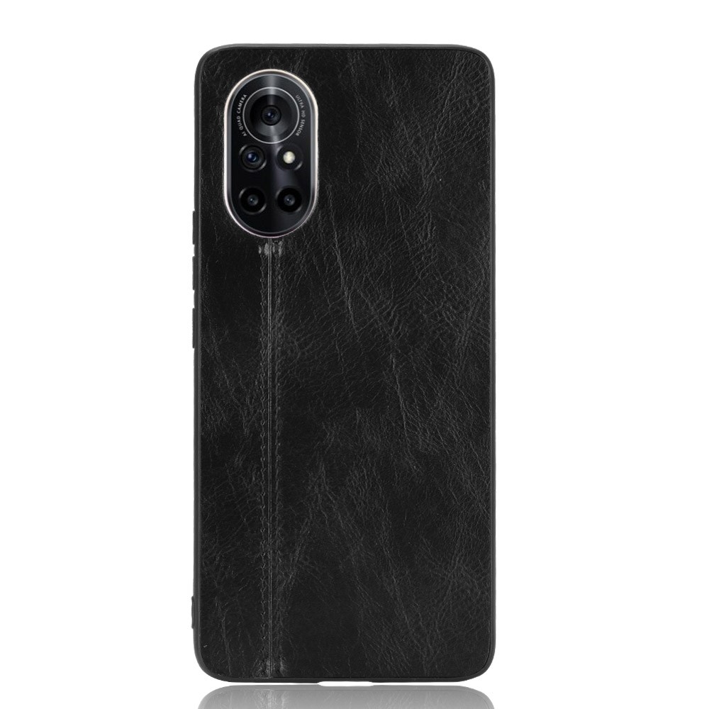 PC Recubierta de Cuero PU + TPU Hybrid Case Para Huawei Nova 8 5G - Negro