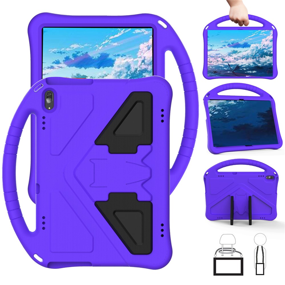 Anti-shock Handle Protective EVA Tablet Case Shell for Huawei MediaPad T5 10.1 - Purple-1