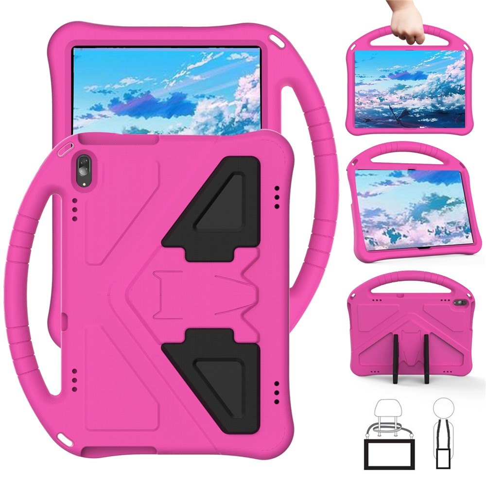 Anti-shock Handle Protective EVA Tablet Case Shell for Huawei MediaPad T5 10.1 - Rose-1