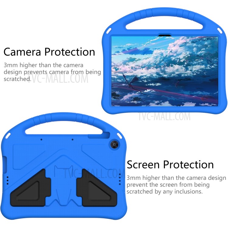 Anti-shock EVA Tablet Case Cover with Handle for Huawei Enjoy Tablet 2 10.1/Honor Pad T6 10.1-inch/Honor Pad X6/MatePad T10/MatePad T10s - Blue-3