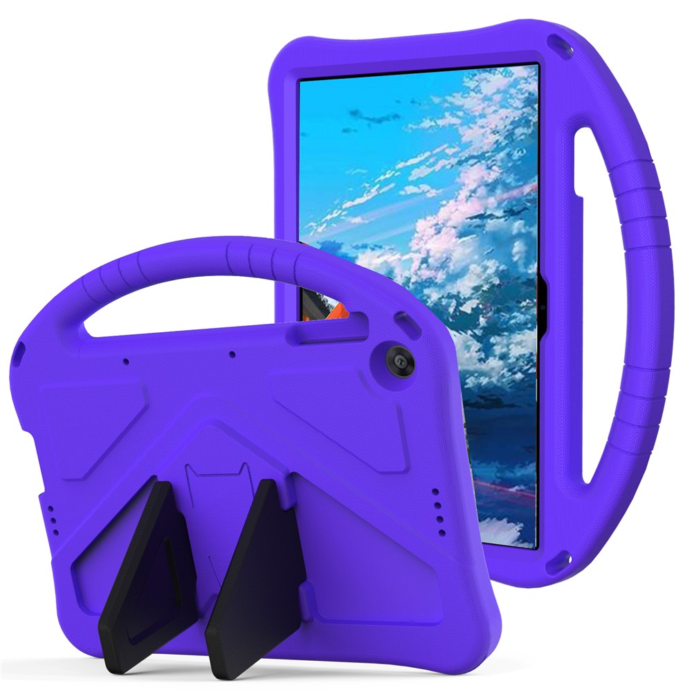 Couverture de Boîtier de Tablette Anti-shock EVA Avec Poignée Pour Huawei Profiter du Comprimé 2 10.1 / Pad Honneur T6 10,1 Pouces / Coussin D'honneur x6 / Matepad T10 / Matepad T10s - Violet