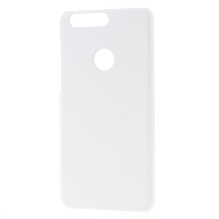 Rubberized Hard Plastic Case for Huawei Honor 8 - White-1